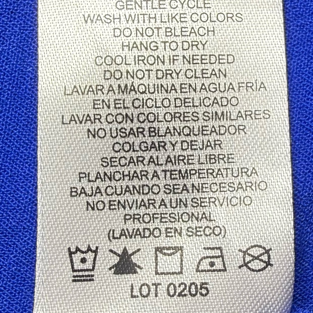 ROYAL BLUE Dressy Women’s Shirt/Blouse XL - Picture 8 of 8